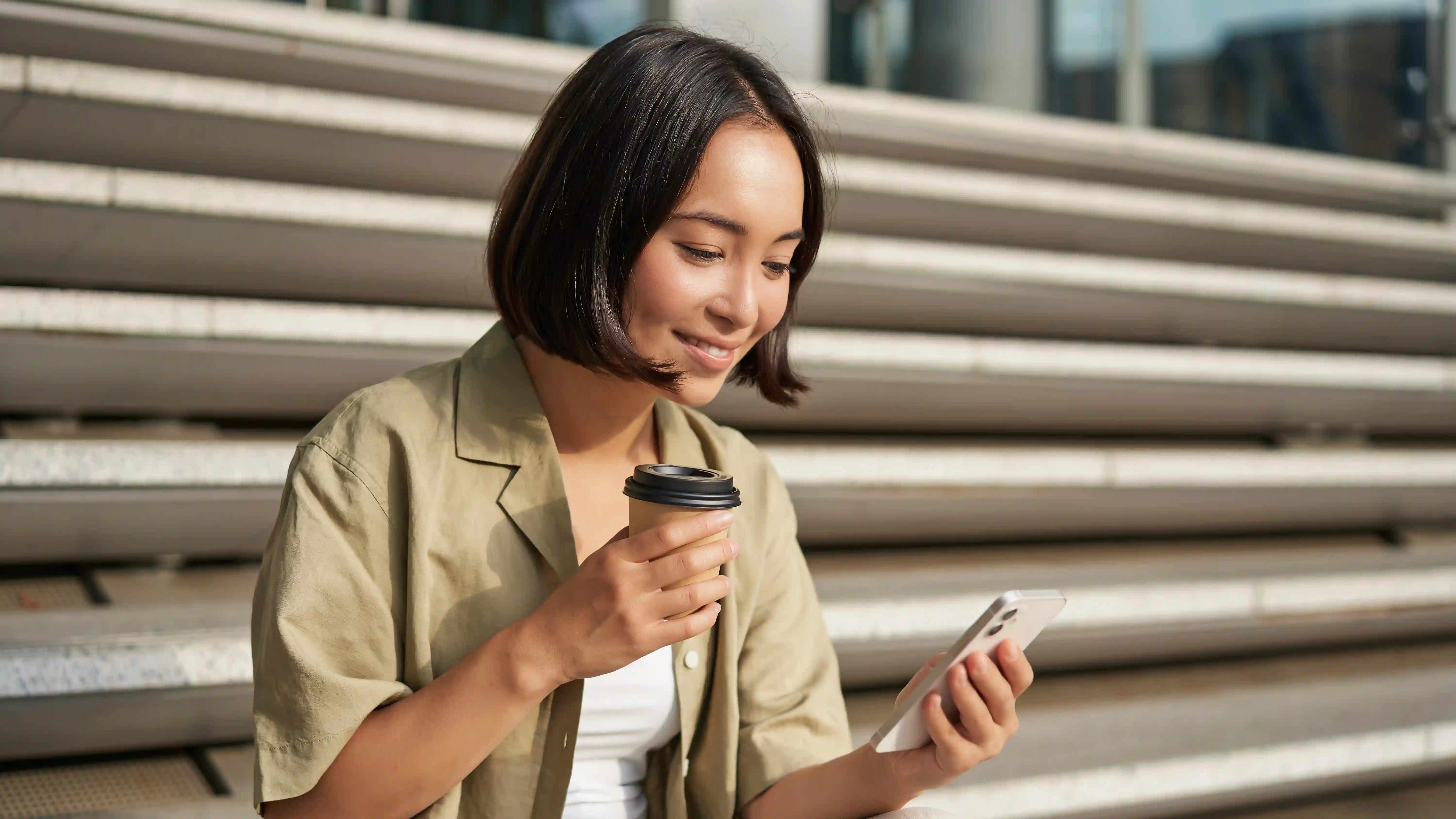 Woman being digitally onboarded